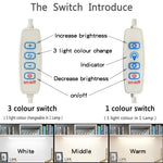 lampe led armoire blanc moderne clips interrupteur trois couleurs fixe usb rechargeable