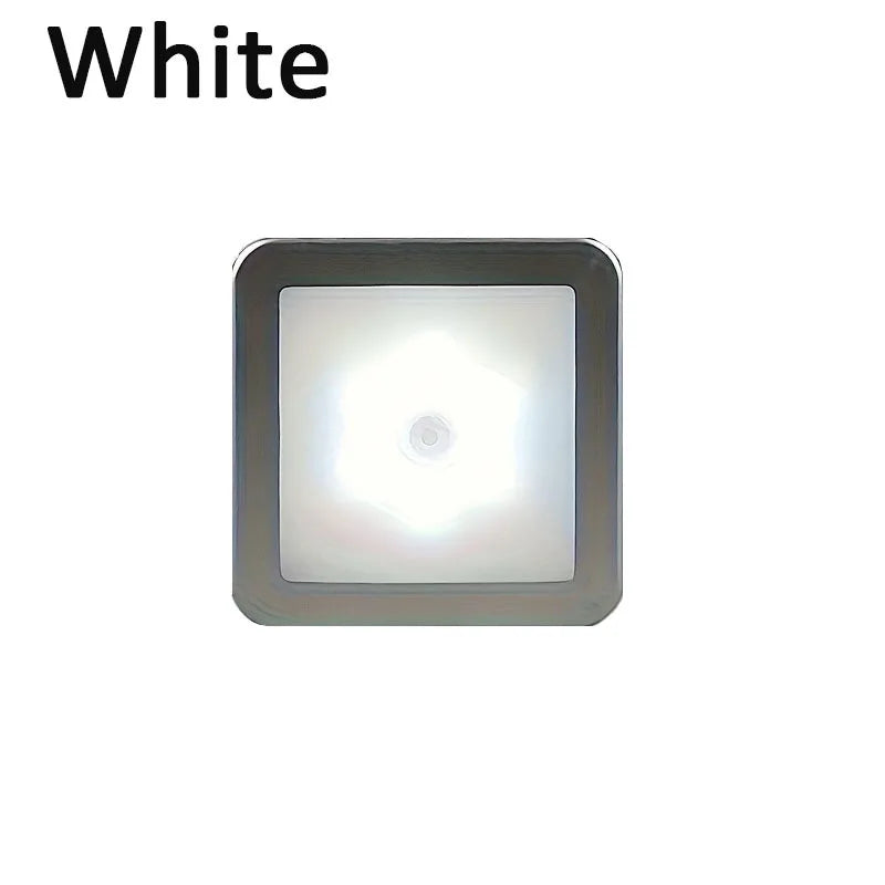 veilleuse led rectangle adhésive moderne capteur mouvement piles aaa blanc