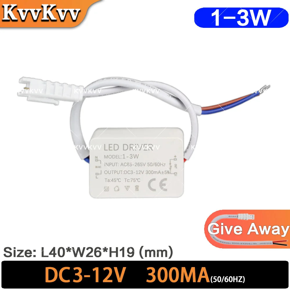 adaptateur alimentation led driver 36w 30w 18w constante 300ma moderne encastrable