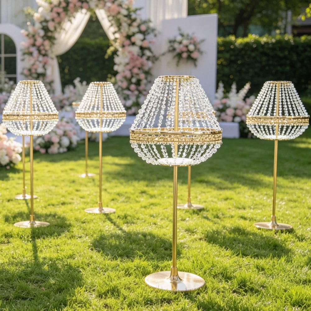 lampadaire moderne or 100 110 120 130 cm base incluse événements mariage