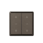 interrupteur rideau blanc gris noir 86mm carré boutons triangles moderne