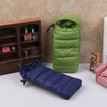 sac couchage miniature 14 ans plus tissu texture mat bleu vert rouge blanc noir