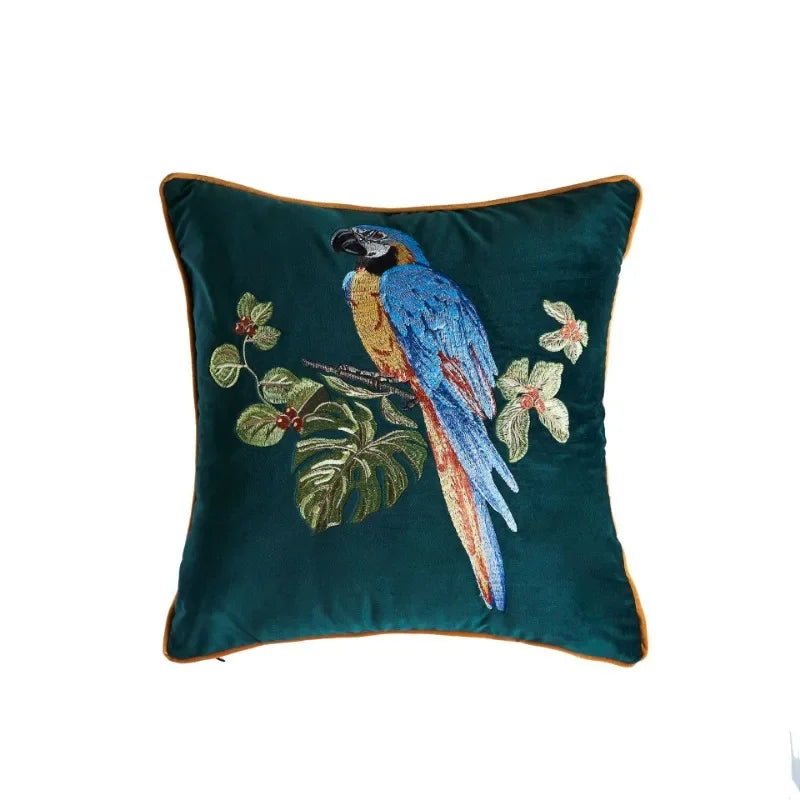 taies d'oreiller brodées léopard doré élégant non toxique polyester respectueux environnement fixations maison hospitalière
