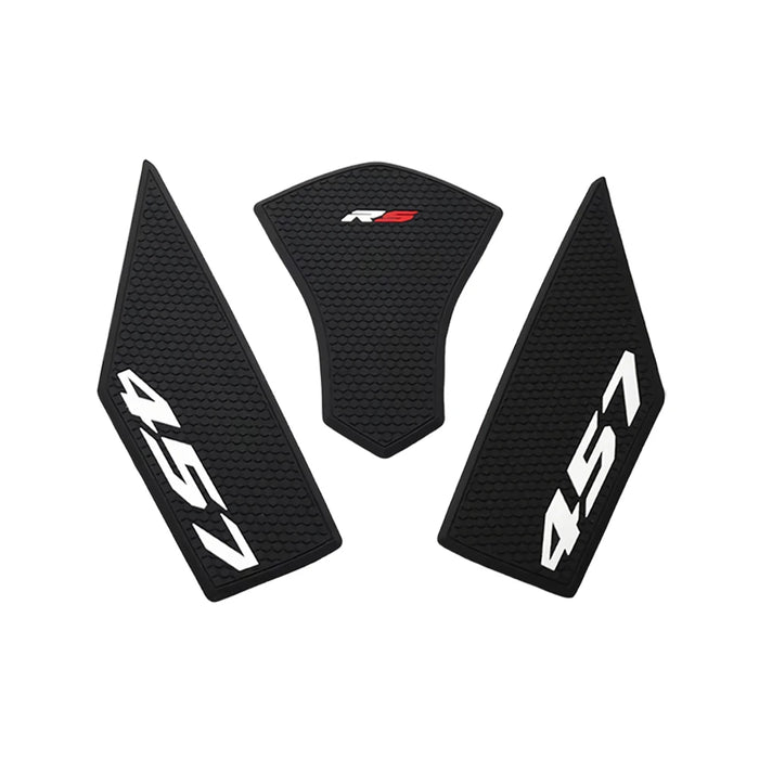 sticker réservoir moto noir grain moderne adhésif numéro 457 logo rs sumaligu