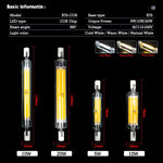 ampoule led r7s tube blanc moderne projecteur clips fixation intérieur salon