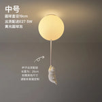 lampe suspendue ours blanc moderne boules lumineuses éclairage quotidien résine acrylique