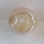 suspension boule verre moderne transparent ambre gris cognac diverse tailles