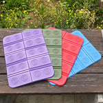tapis sol pliable mousse waterproof rouge violet vert olive moderne