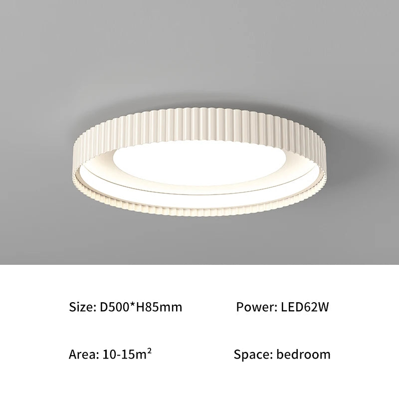 plafonniers led modernes blanc noir rayures verticales éclairage quotidien cuisine salle manger télécommande minimaliste