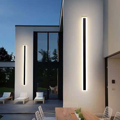 Applique murale extérieure LED étanche IP65 en alliage d'aluminium chrome poli