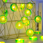 guirlande lumineuse citron verte moderne décoration intérieure noël anniversaire féerique led opaque