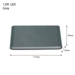 appliques murales led modernes extérieures aluminium blanc noir gris