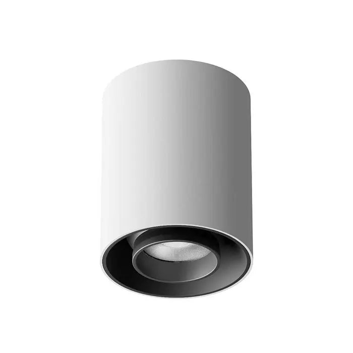 Spot lumineux ajustable LED 12W 3000K 4000K 6000K noir blanc minimaliste