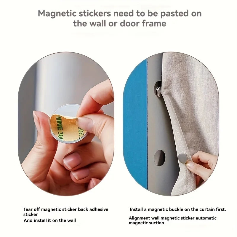 boucle magnétique argentée moderne adhésive 2cm autocollant 3cm easy install