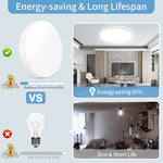 plafonnier led moderne minimaliste blanc rond ultra mince 18w 24w 36w 48w