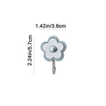 porte clés adhésifs modernes porte accessoires décoratifs fleurs colorées minimalistes