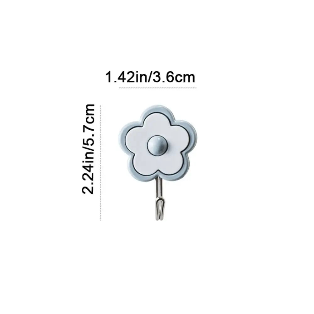 porte clés adhésifs modernes porte accessoires décoratifs fleurs colorées minimalistes