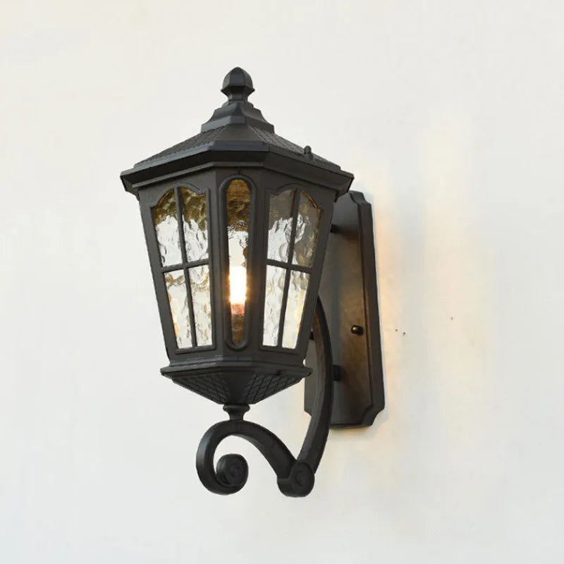 lampe murale vintage aluminium noir doré verre semiopaque éclairage quotidien interrupteur bouton