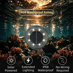 lampe solaire extérieure led argentée noire étanche ip68 éclairage souterrain automatique moderne