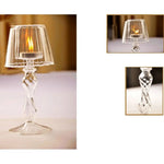 lampe table moderne transparente texture ondulée décoration intérieure contemporain abat jour base fixe