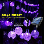 guirlande lumineuse solaire translucides multicolore violet rouge vert bleu jaune blanc chaud clips modernes