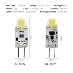 ampoule led transparente 12v g4 360° blanc chaud 2700k 50000h moderne