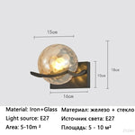 applique murale moderne verre texturé transparent éclairage led fixée mur contemporain chambre veilleuse
