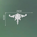 corniche d'angle ornements floraux blanc classique adhésif décoration muraleintage fixations plastique