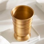 ensemble salle bain doré tasse dents distributeur savon tasse boire support savon pot coton