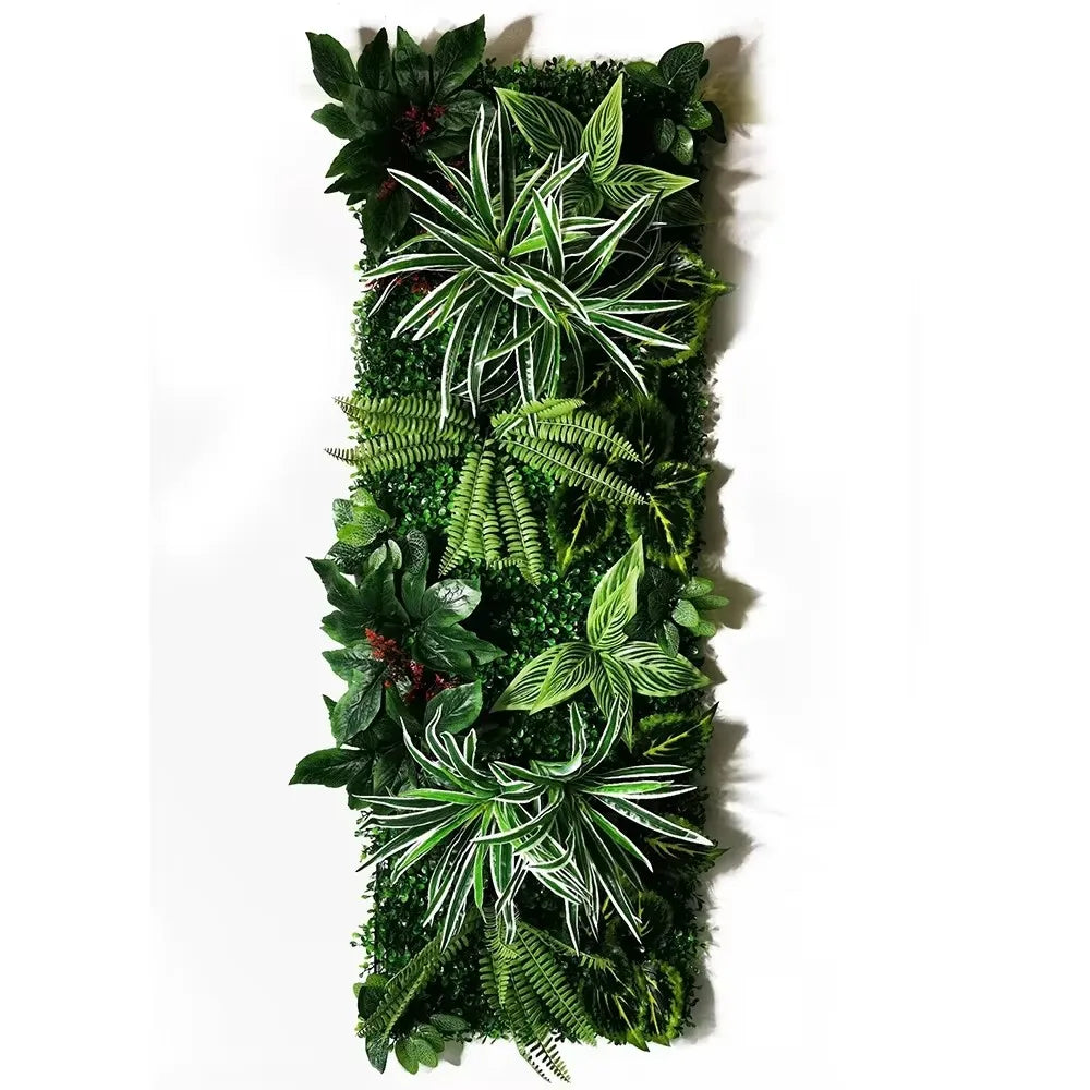 mur végétal artificiel feuillage dense plante décorative jardin extérieur intérieur décoration murale moderne vert