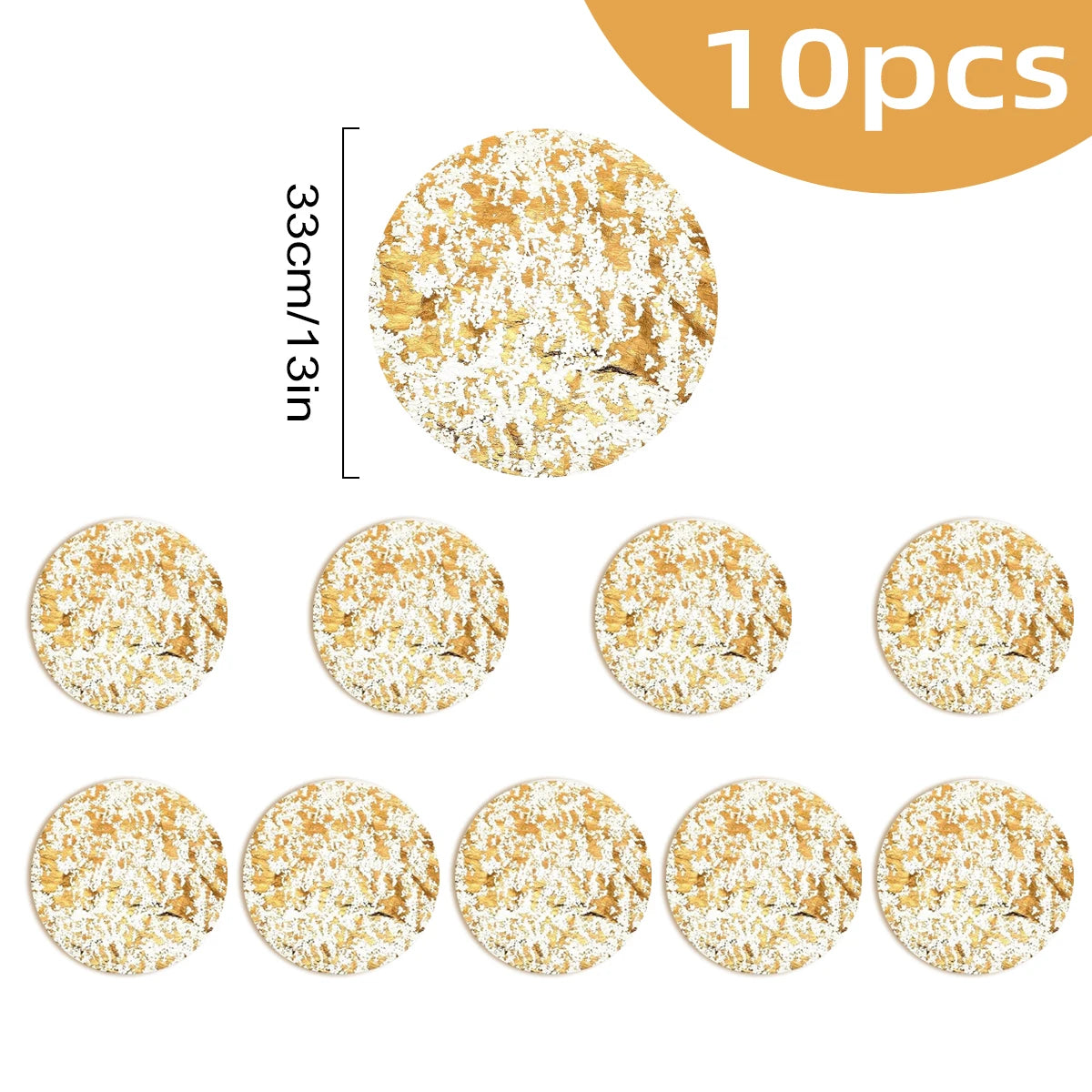 serviettes table modernes blanches dorées motif filetage pack 50pcs 33cm