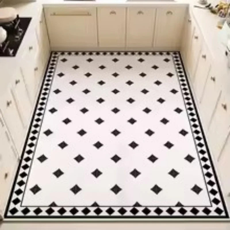 tapis moderne polypropylène polyester géométrique blanc noir 50x80cm 60x90cm 80x120cm 120x160cm
