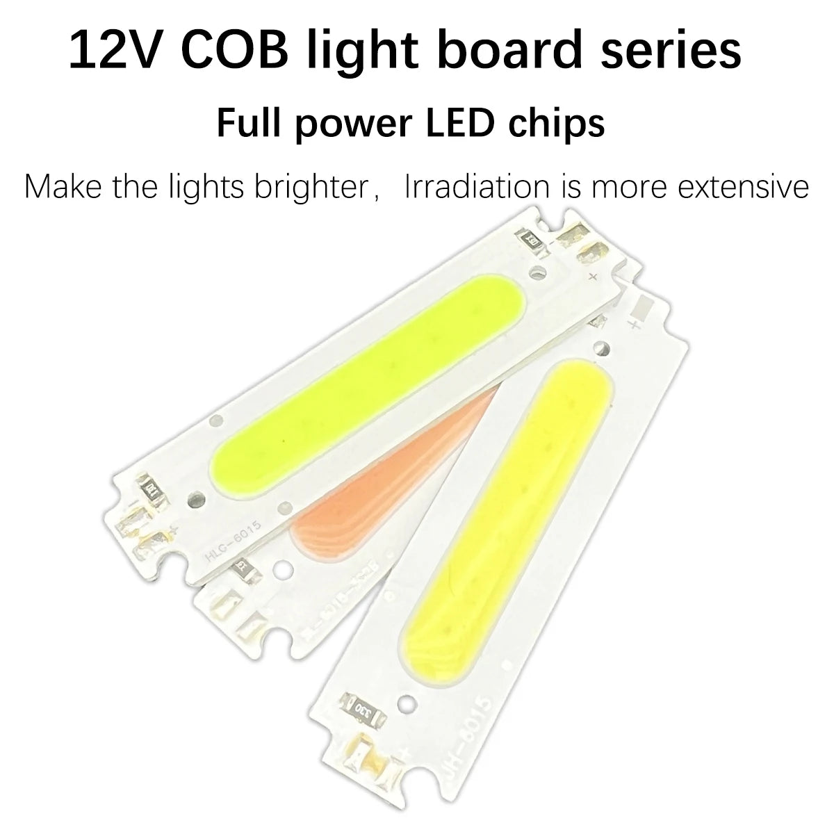 ampoules led cob 12v 2w vert clair orange blanc modernes diodes puces aluminium