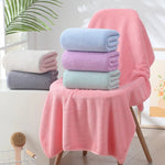serviettes bain coton microfibre rapide séchage blanc rose gris bleu moderne
