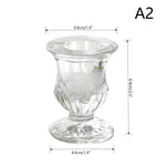 bougeoir transparent classique gravé décoration intérieure rond table mariage cadeau erotique
