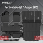 tapis sol voiture tesla model noir rayures horizontales moderne résistants lusure 10pcs sets