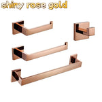 accessoires salle bain or rose moderne porte serviettes mural fixations métal