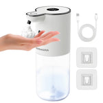 distributeur savon automatique blanc noir tactile hd écran mousse liquide rechargeable usb