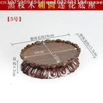 support statue bois marron relief pétales artisanal traditionnel décoration intérieure stand figuration crafts display