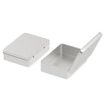 boîte rangement métal argenté moderne boîte cosmétique storage box respectueux environnement 95x70x25mm