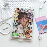 cadre photo transparent moderne clips motifs animaux don't touch police rouge blanc bleu rose
