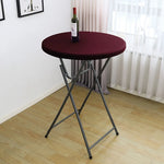 nappe table ronde extensible spandex imperméable banquet mariage fête décoration intérieure extérieure