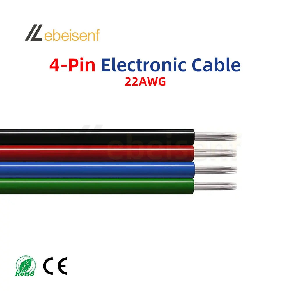 câbles électrique couleur multiple 22AWG 5m 10m led rgb cct diy cuisine éclairage