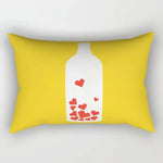 taie oreiller rectangulaire motif animal abstrait couleurs vives contemporain 100 polyester 30x50cm
