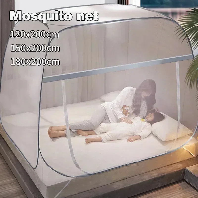 moustiquaire filet anti moustique pliable blanc maille fine élastiques voyage camping maison