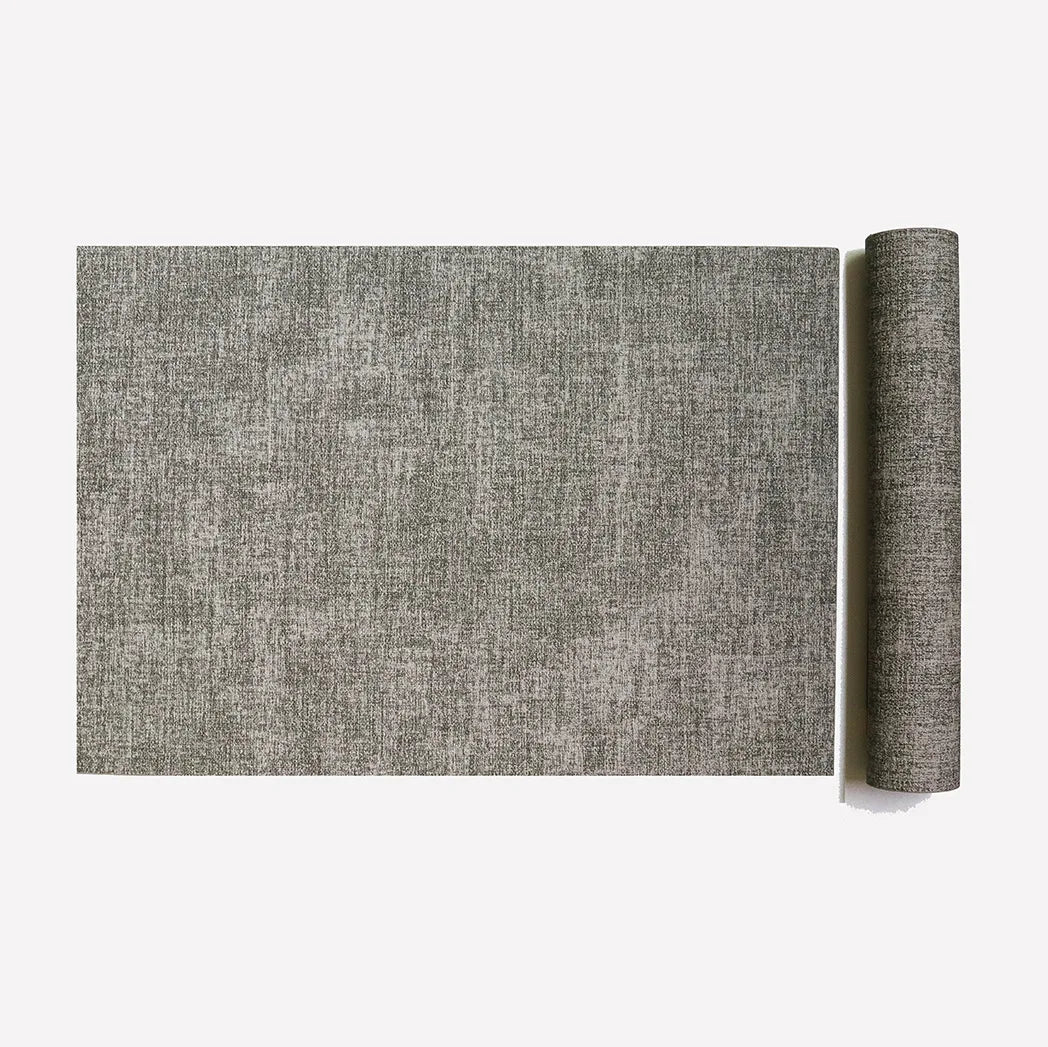 tapis table moderne gris beige marron bleu toile lin respectueux environnement imperméable essuyable resistant