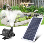 pompe eau solaire panneau noir cellules solaires kit fontaine aquariums bassinsextérieur