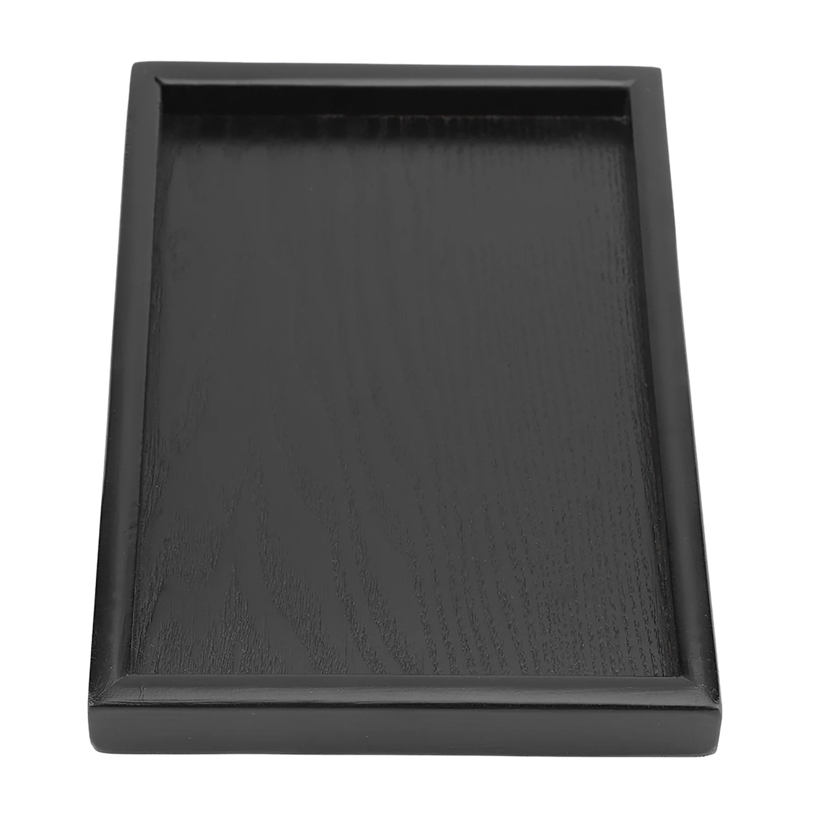 Plateau en bois noir dans un salon moderne