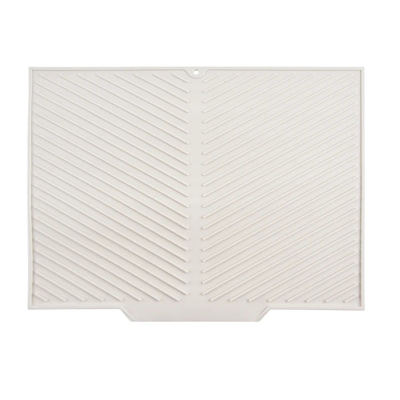 tapis silicone gris rayures diagonales moderne cuisine antidérapant respectueux environnement 37x26cm 42.5x33cm 50.5x42.5cm