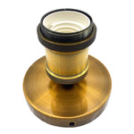 support ampoule vintage or cuivre noir moderne inclusion vis écrous câbles bronze golden